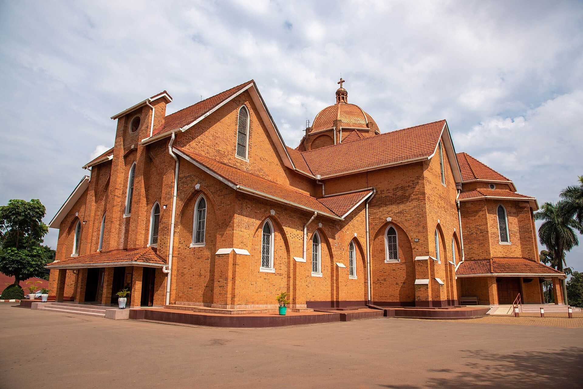 The red-brick domes and towers of St Paul’s Cathedral, Namirembe, on its hill above Kampala.